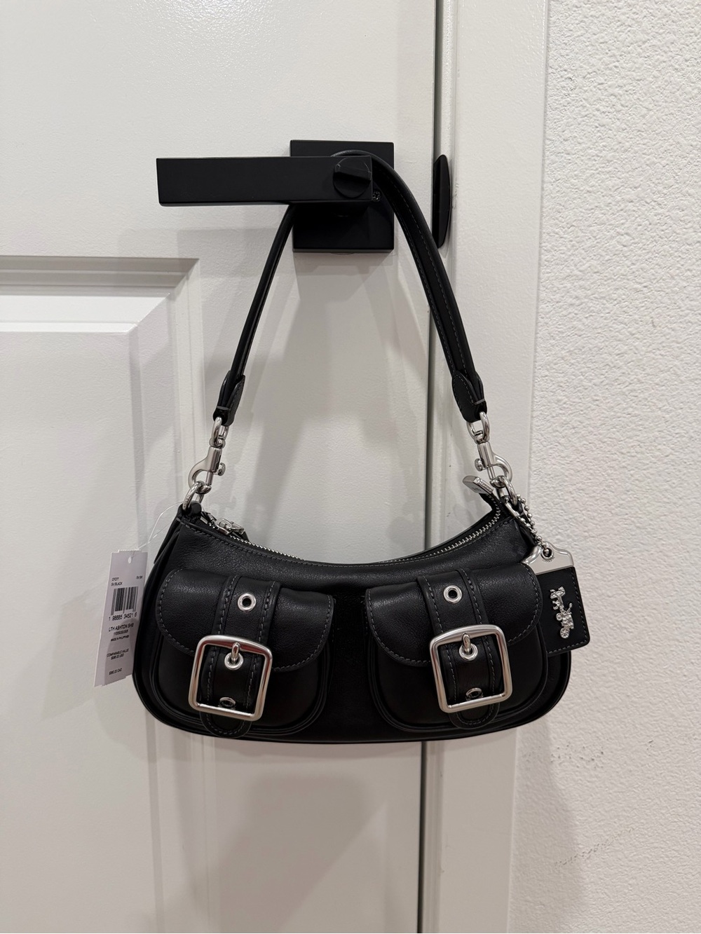 Coach Ashton Bag In Black Nappa Leather